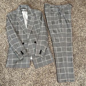 H&M women suit checkers
